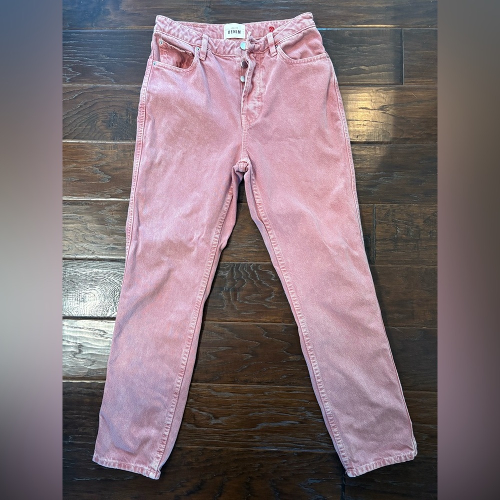Sezane Le Brut Rose Pink Jeans - Size 27 - Picture 2 of 9